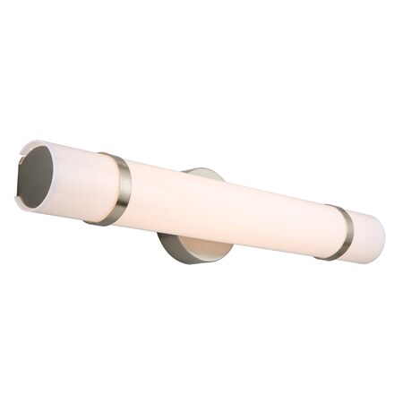 Design House Fleming 23-Watt Satin Nickel Integrated LED Bath Light 577759